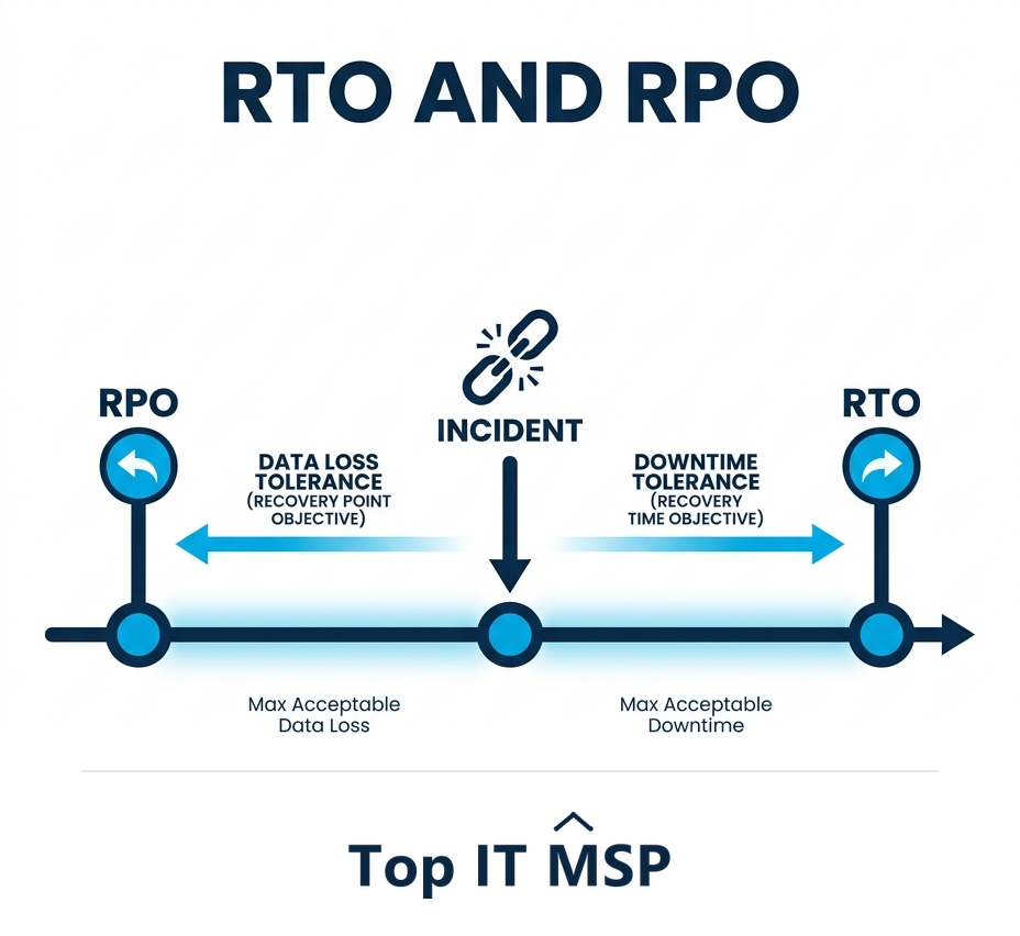 RTO and RPO: how fast you recover and how much data you can lose