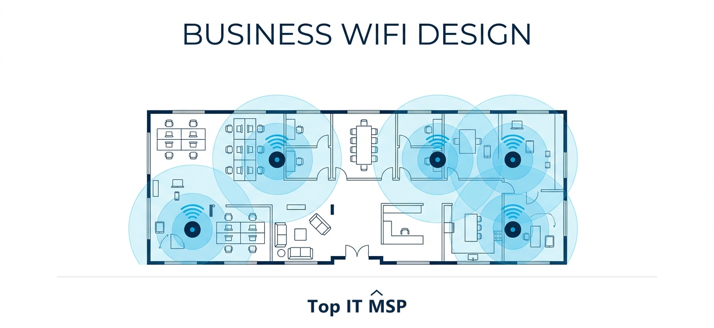 A wireless network for business built on multiple access points