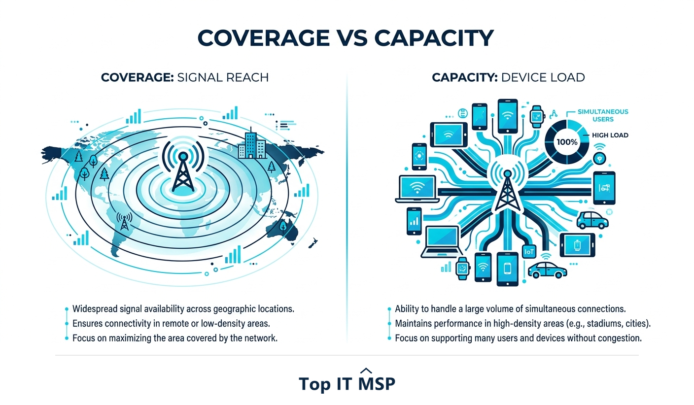 Network design balances coverage and capacity
