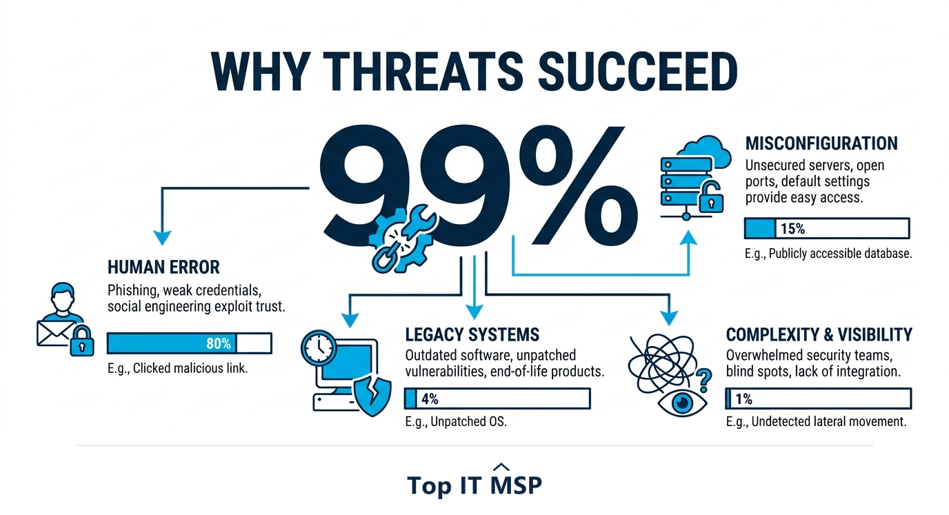 99 percent of cloud security failures are the customer's fault, usually misconfiguration