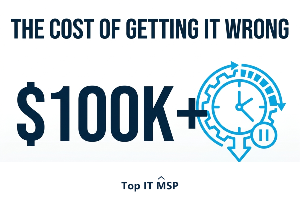 An hour of downtime costs most organizations more than 100,000 dollars