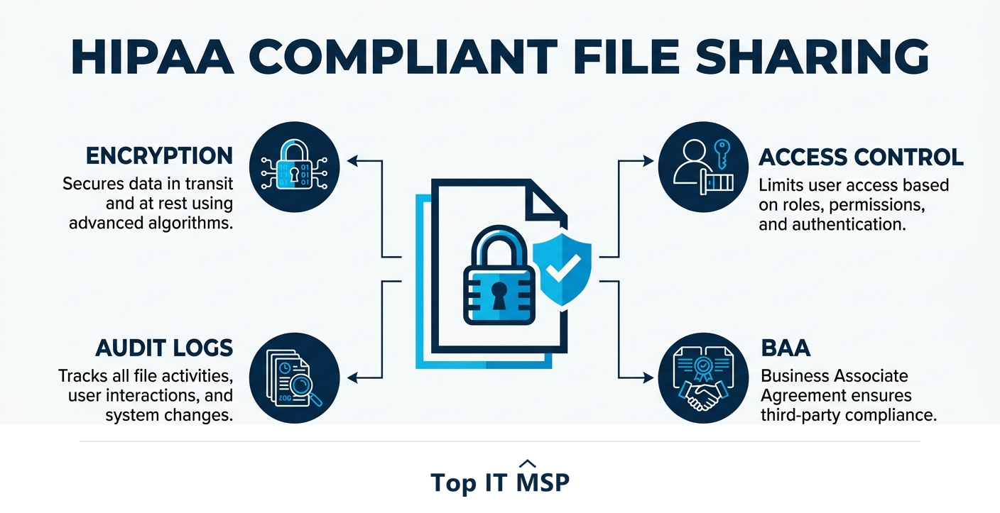 What makes file sharing HIPAA compliant