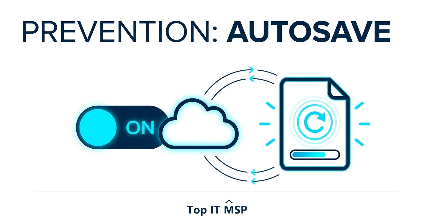 AutoSave to the cloud prevents lost work