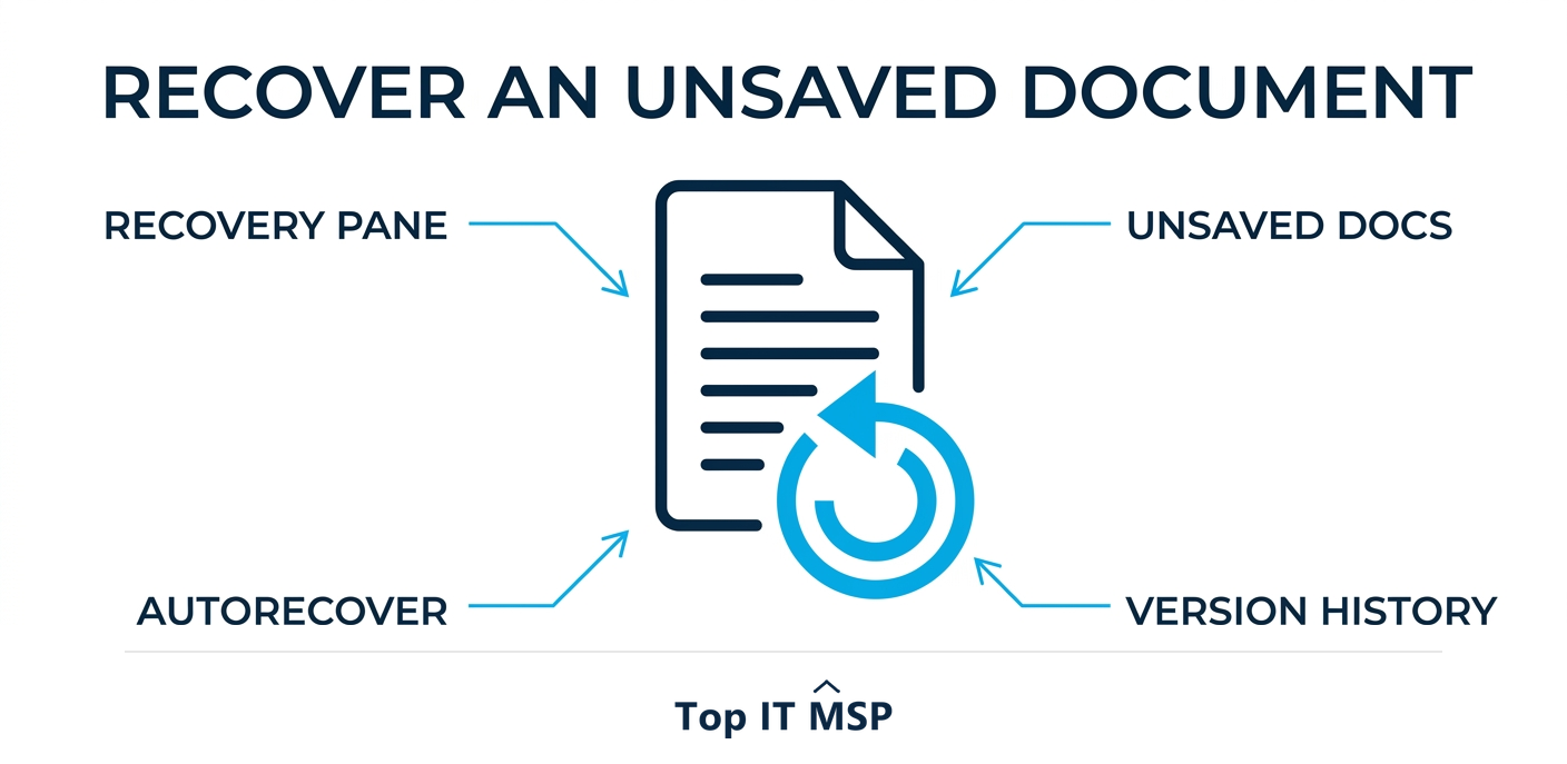 Ways to recover an unsaved Word document