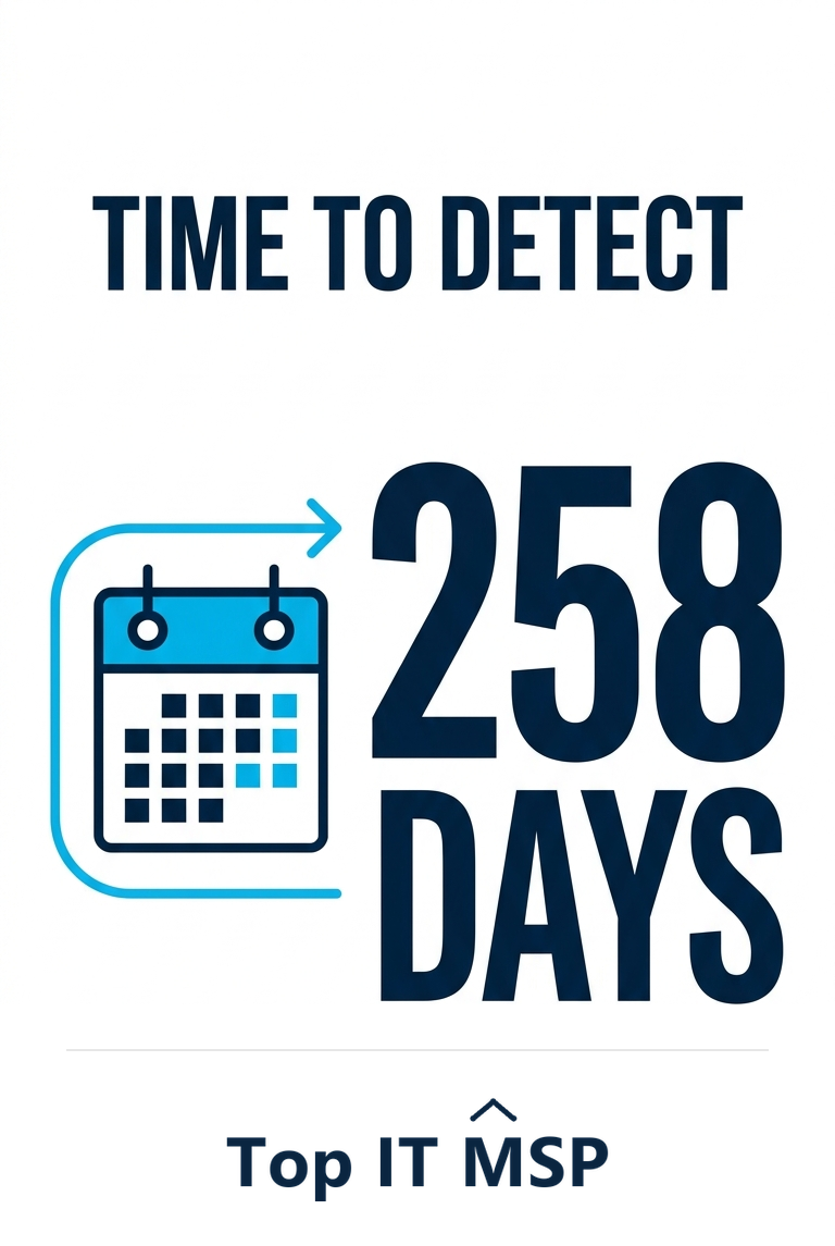 The average breach takes about 258 days to identify and contain