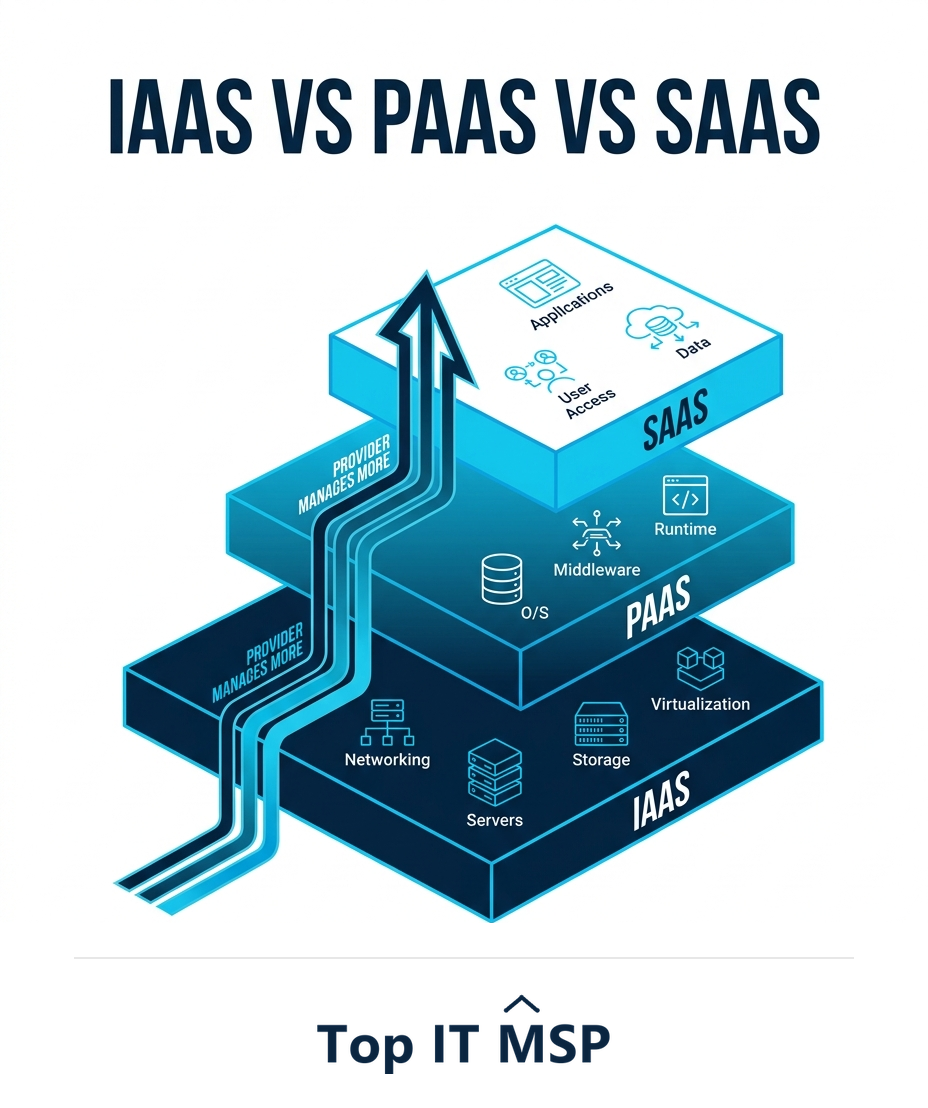 Service models IaaS, PaaS, SaaS and who manages what