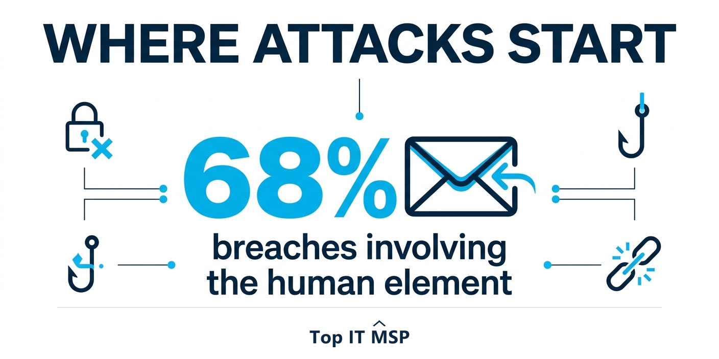 The human element was involved in 68 percent of breaches