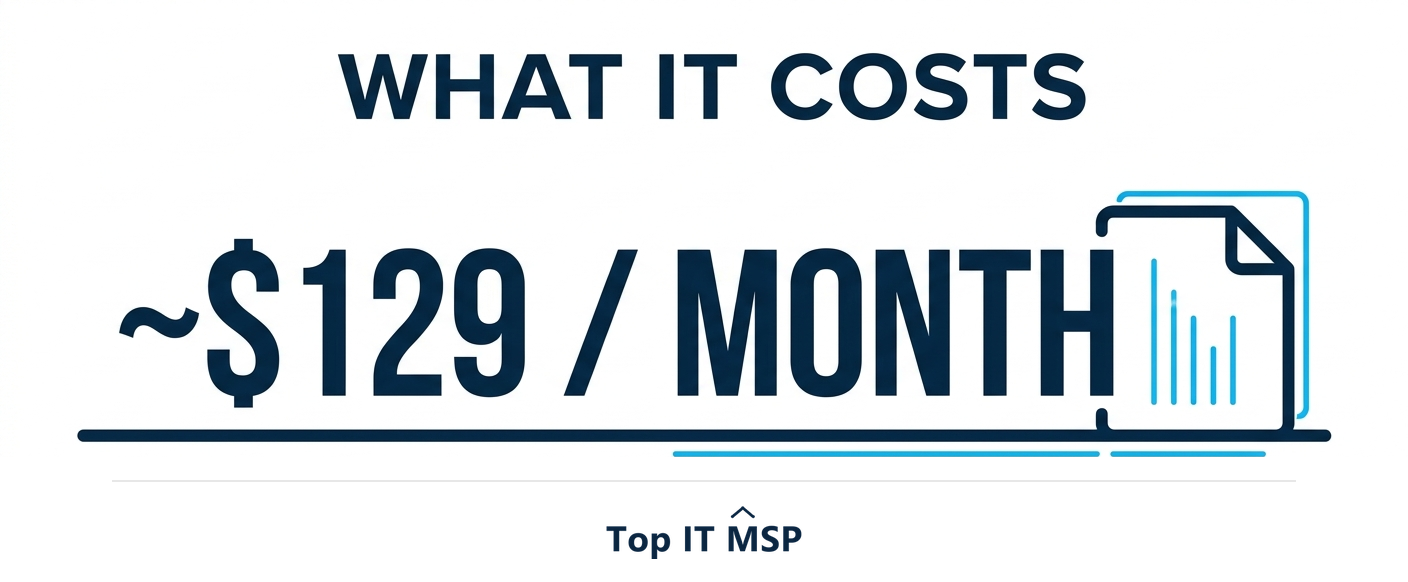Cyber and data breach insurance averages about 129 dollars a month for small businesses